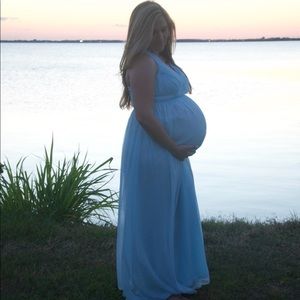 Beautiful maternity maxi dress